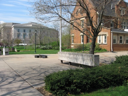 CWRU Sign in front of Thwing